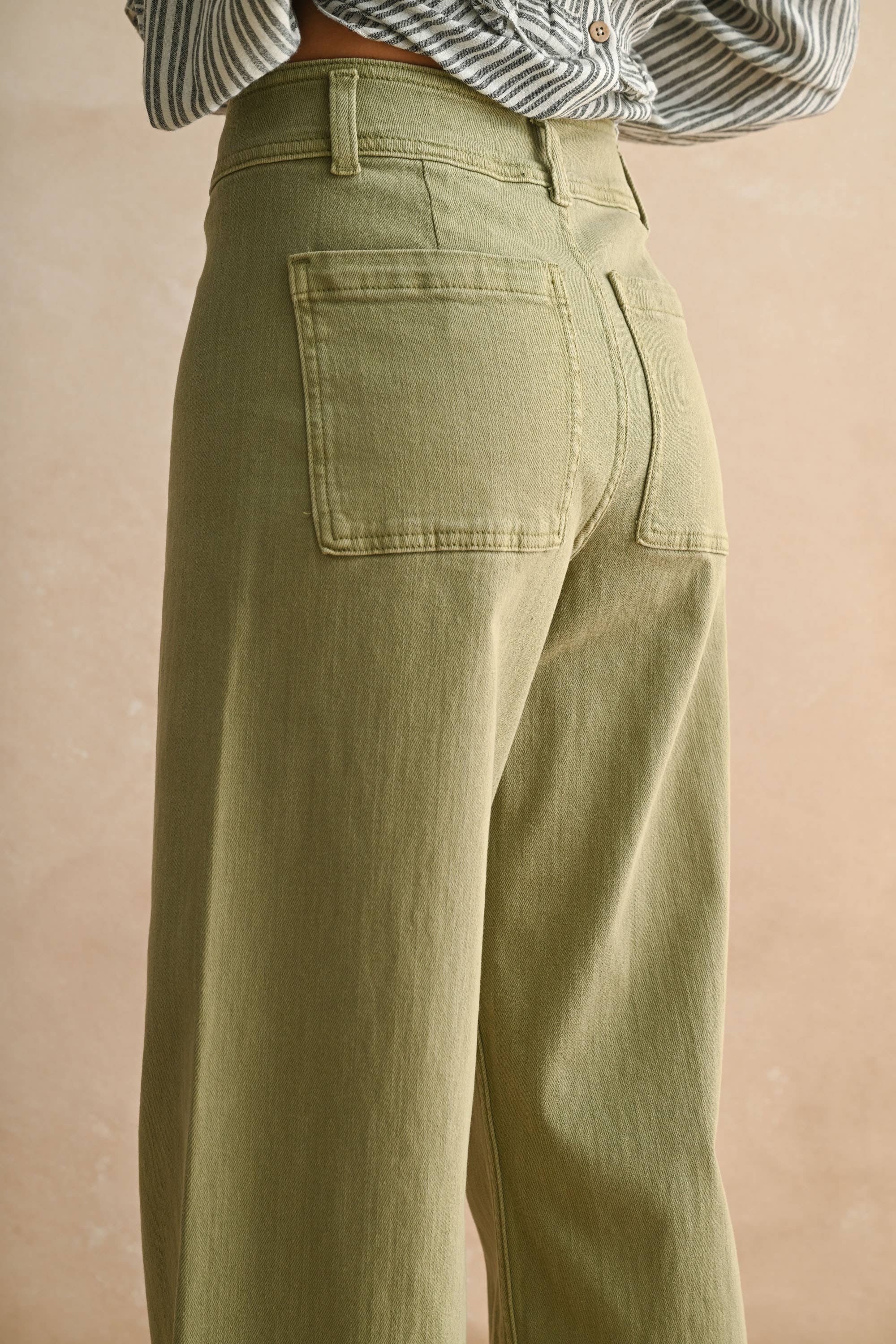 Straight Wide Leg Pants