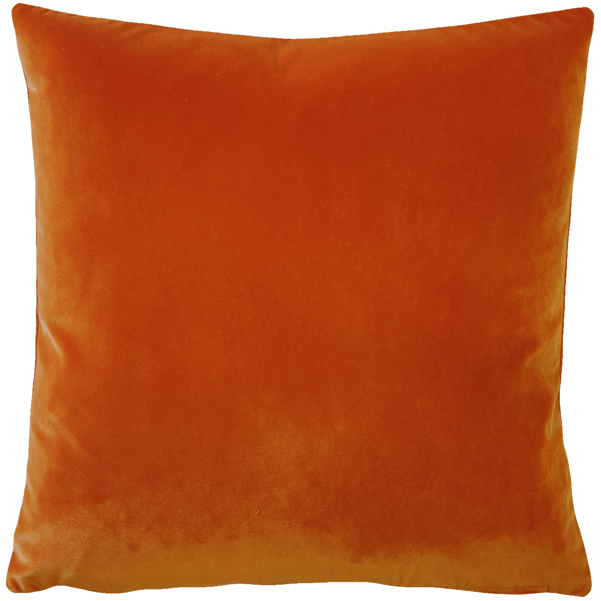 Sedona Orange Velvet Pillow, 17"x17"