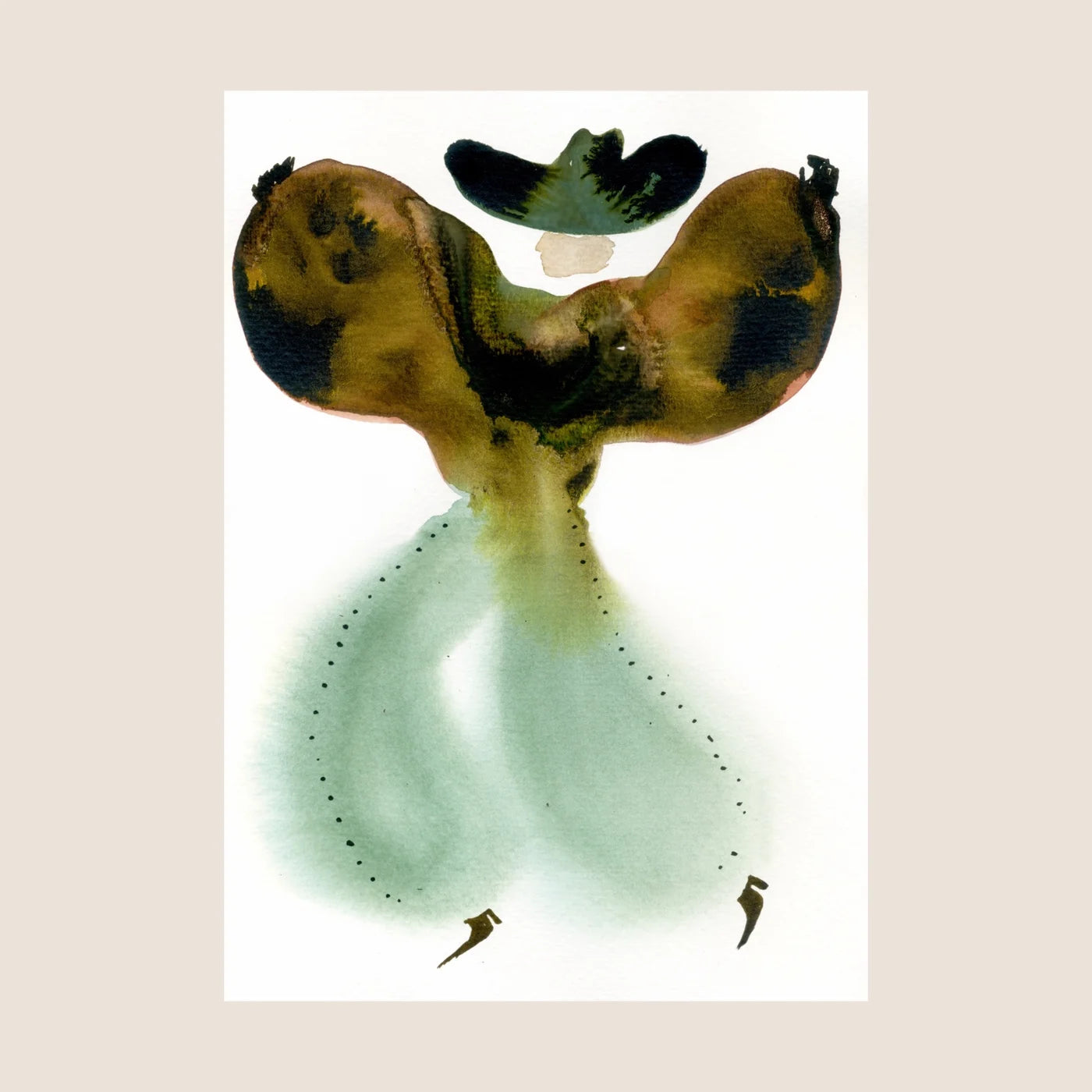 Blue Moon Cowboy Print by Tuftluck Studio