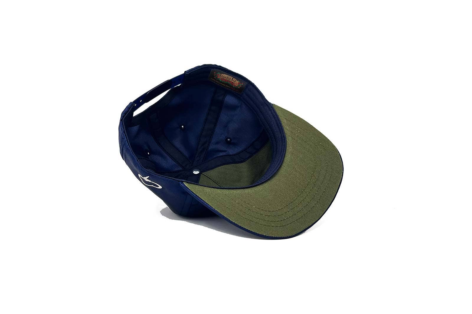 Ampal x Grateful Dead STEAL YOUR ROSES Navy Satin