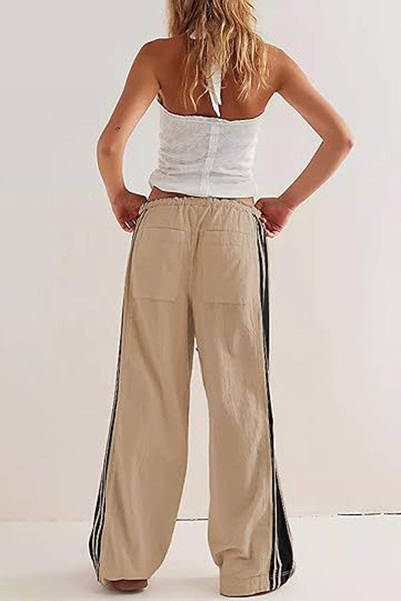 Sporty Side-Striped Pant