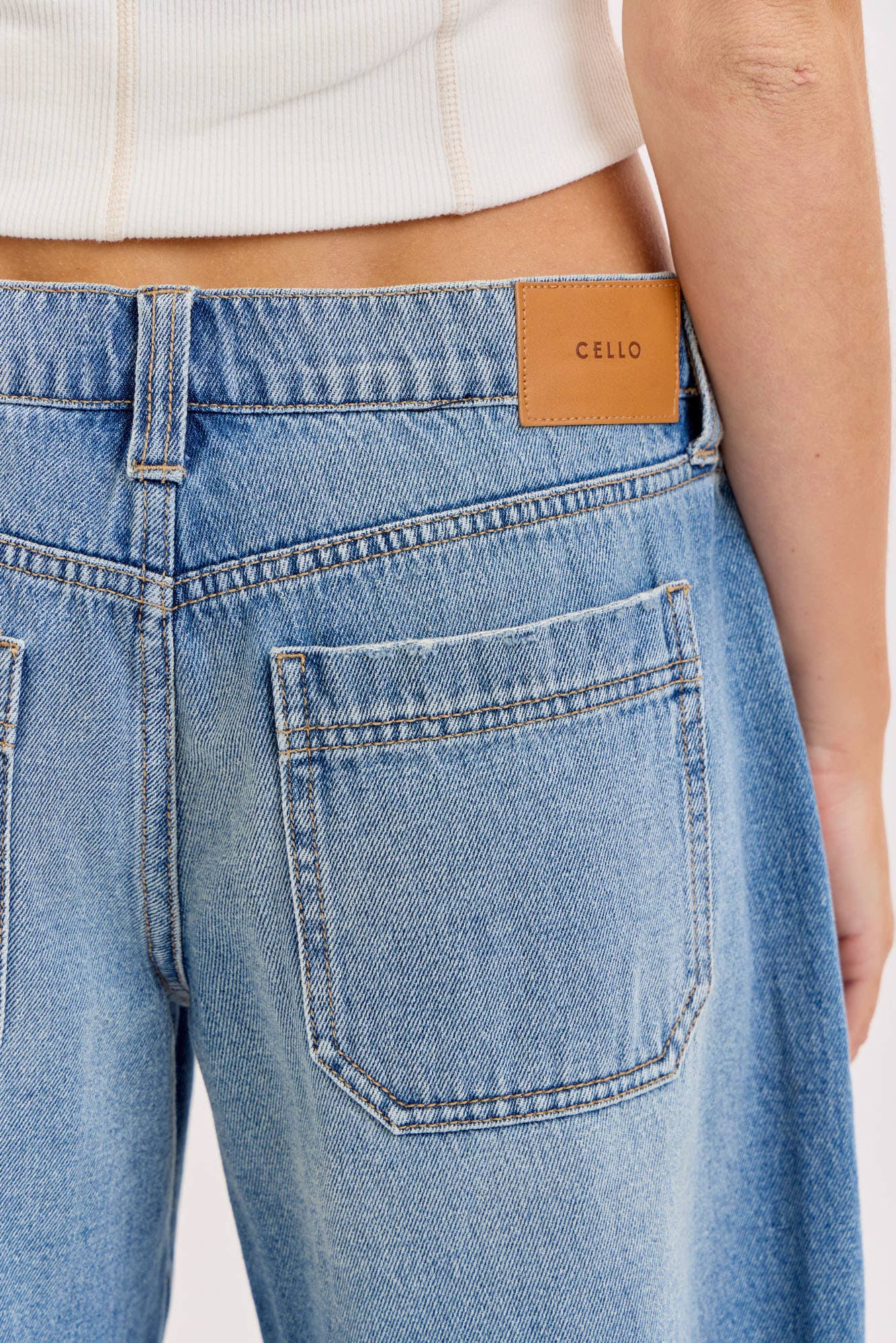 Low Rise Denim Bermuda Short