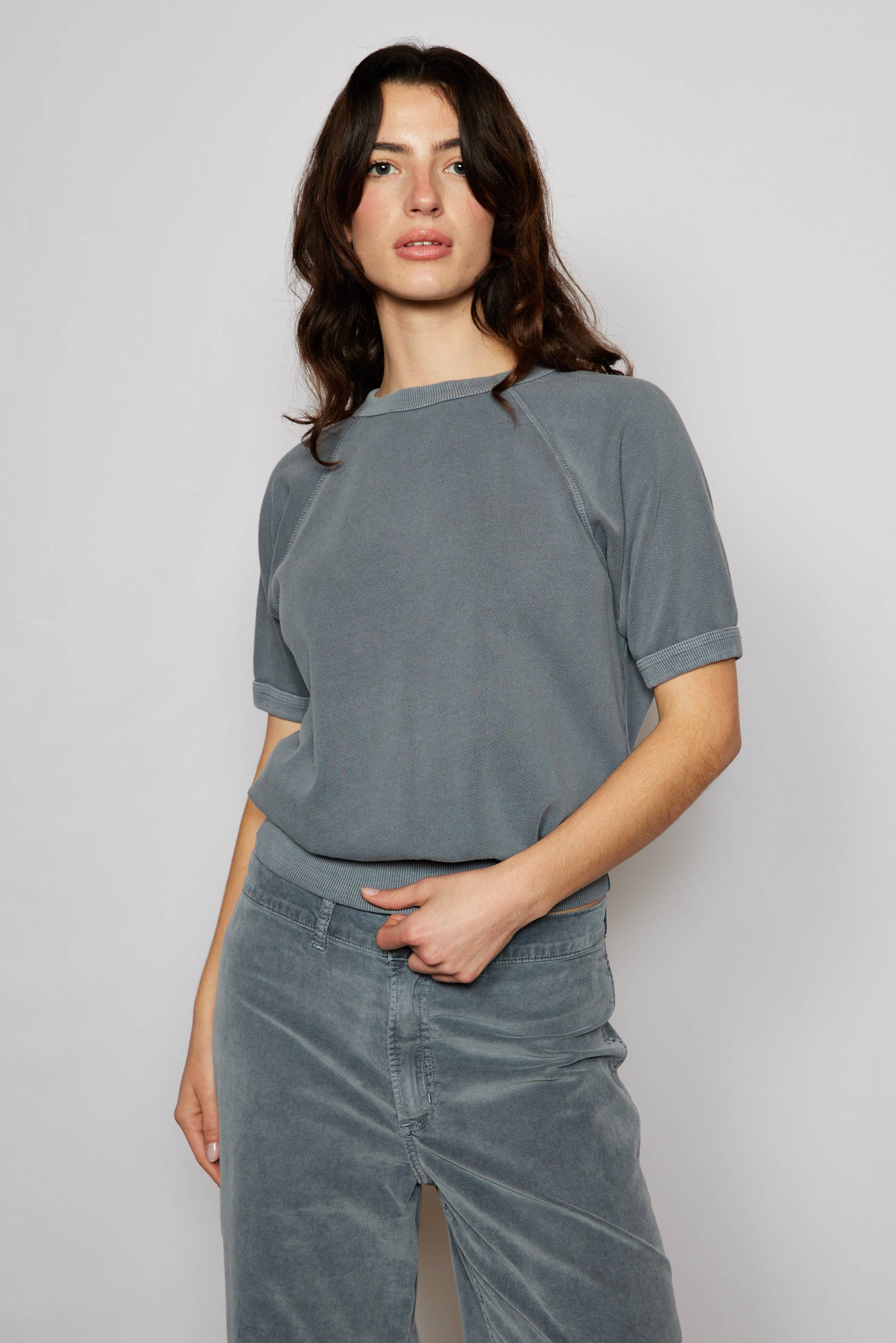 Raglan Short Sleeve Sweatshirt