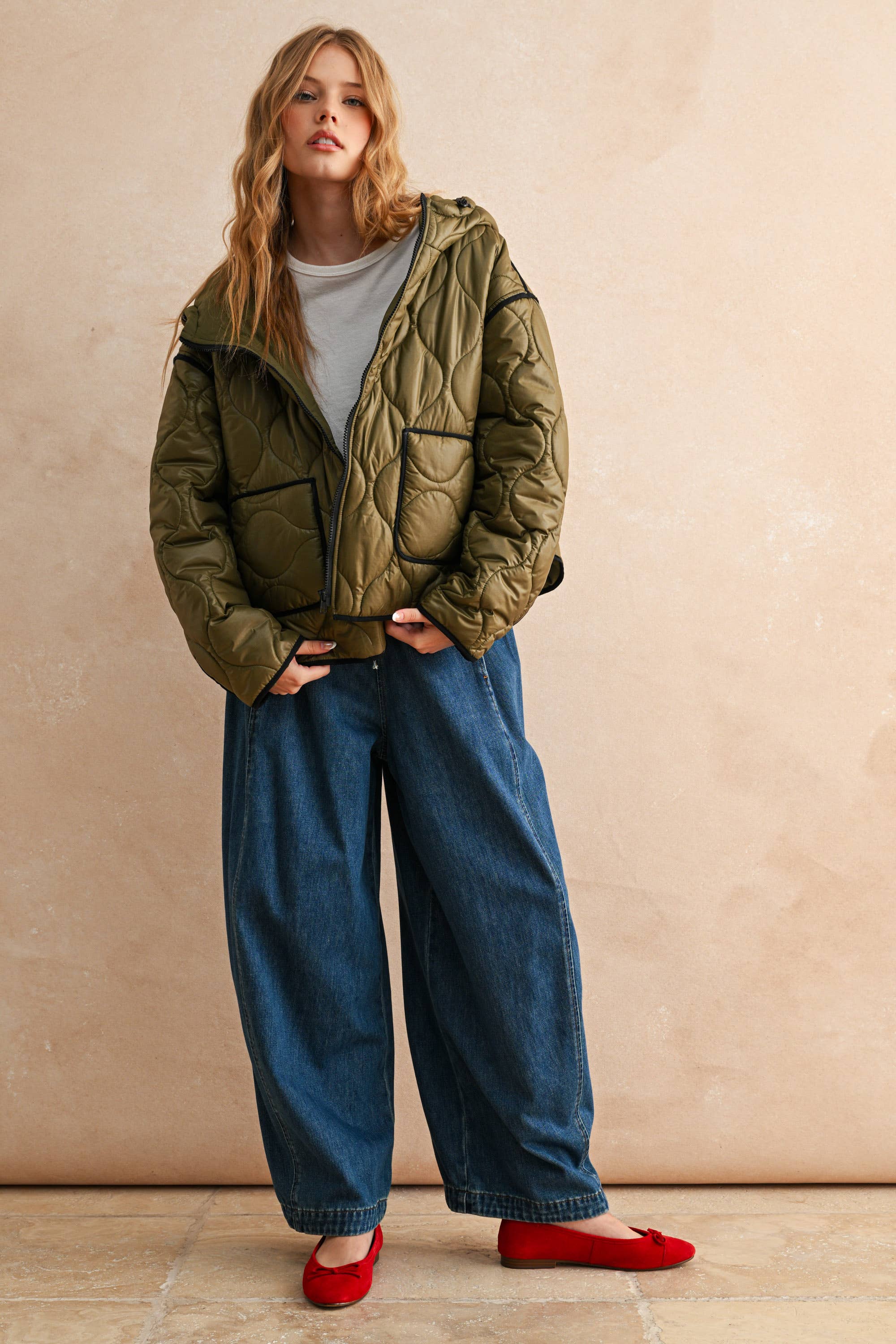 Quilted Jacket + Hood