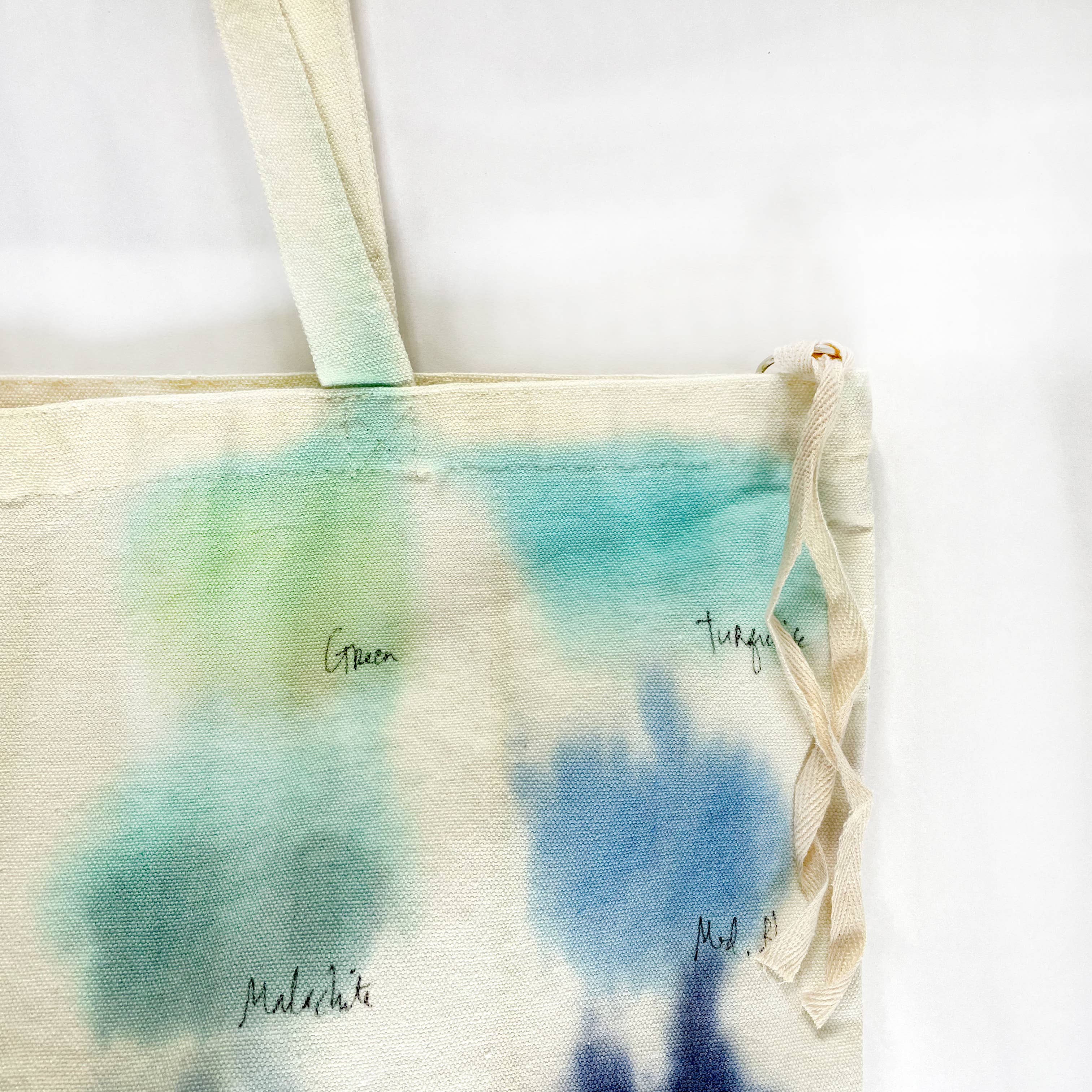 Color Study Hand-Painted Zip Tote