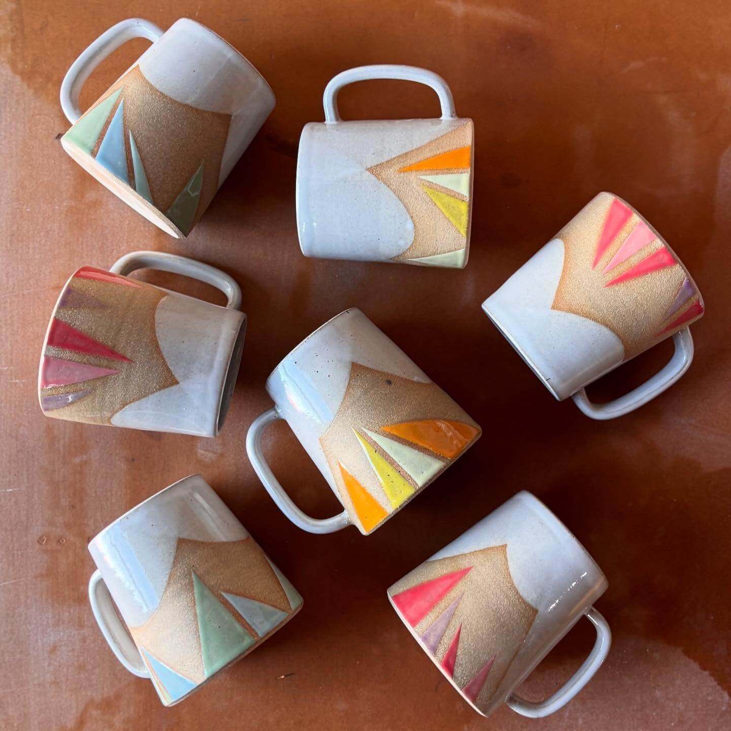 Triangles Geometric Mug