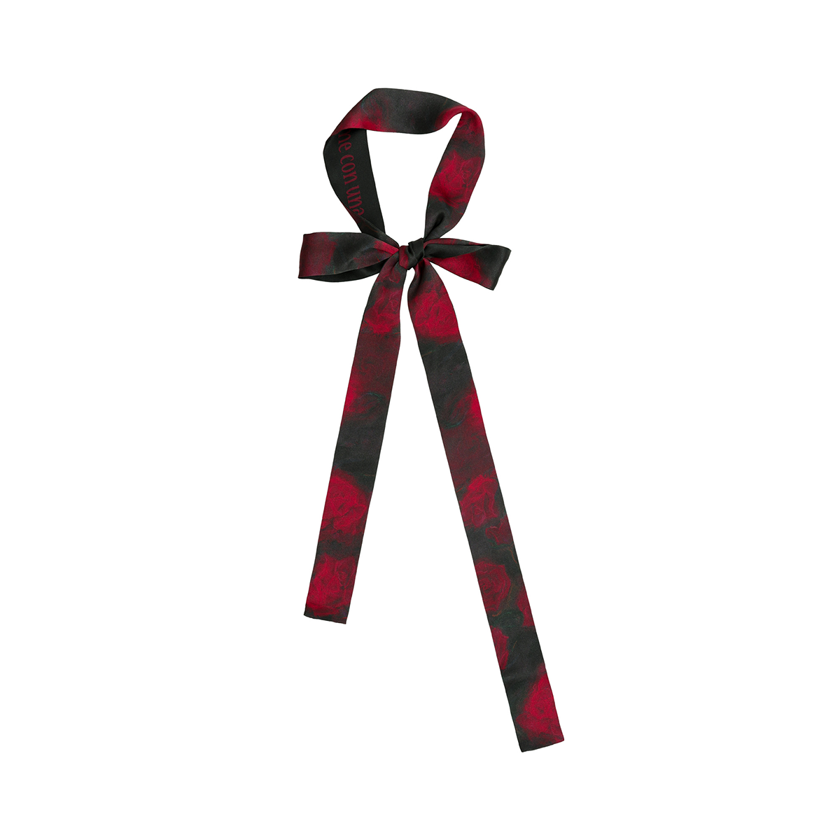 La Rosa Silk Skinny Scarf