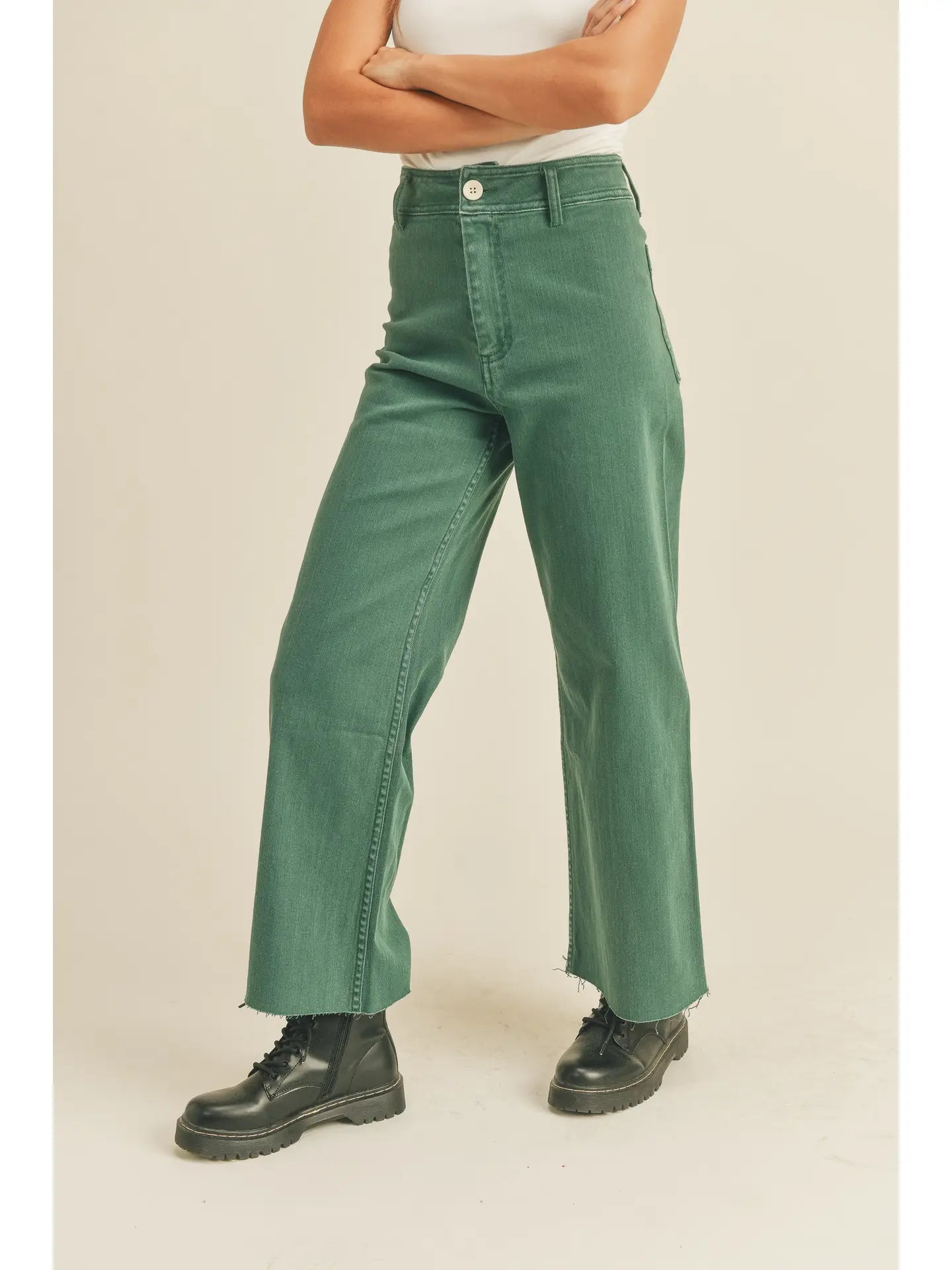 Straight Wide Leg Pants