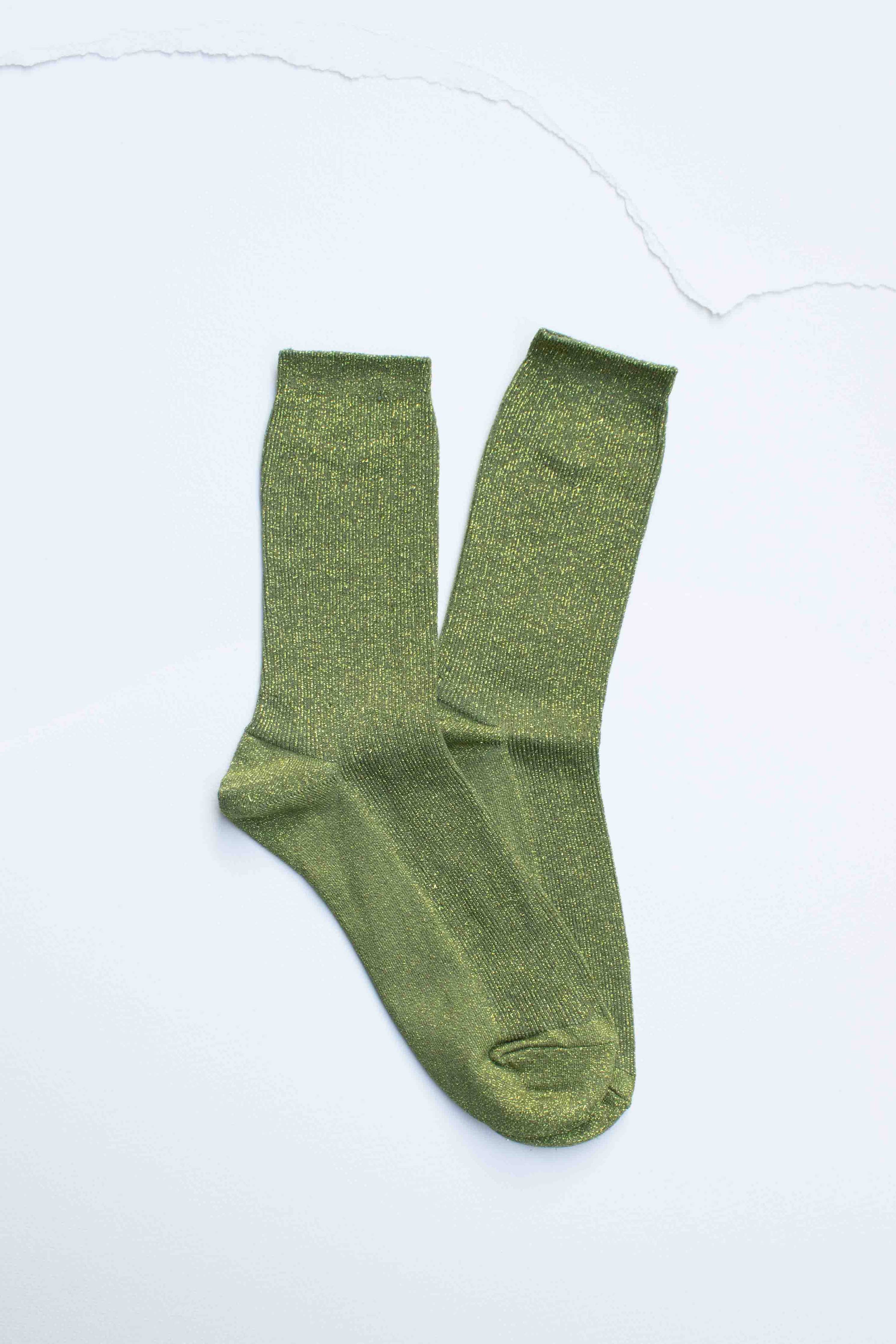 Pop of Color Glitter Socks