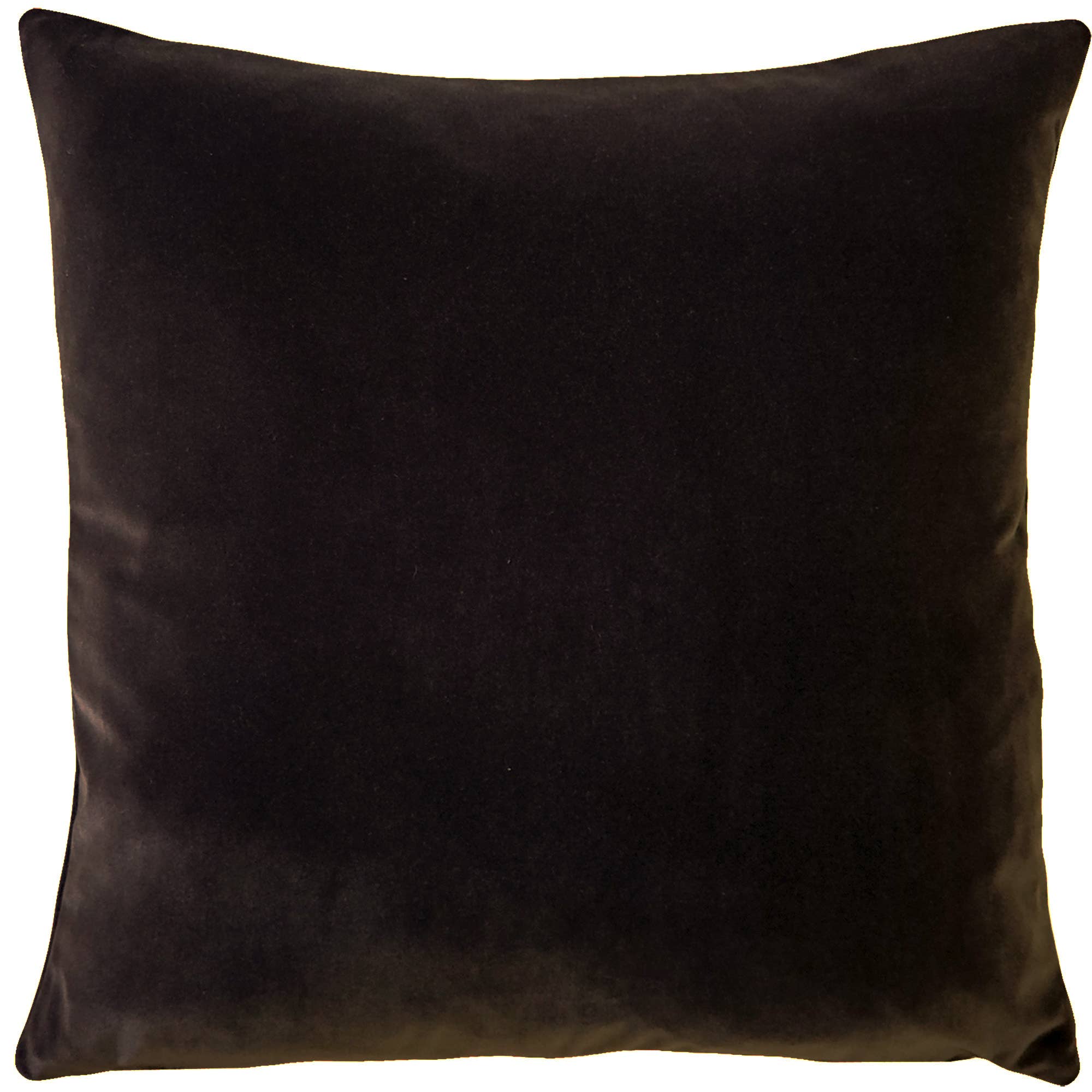 Castello Espresso Velvet Pillow 17"x17"