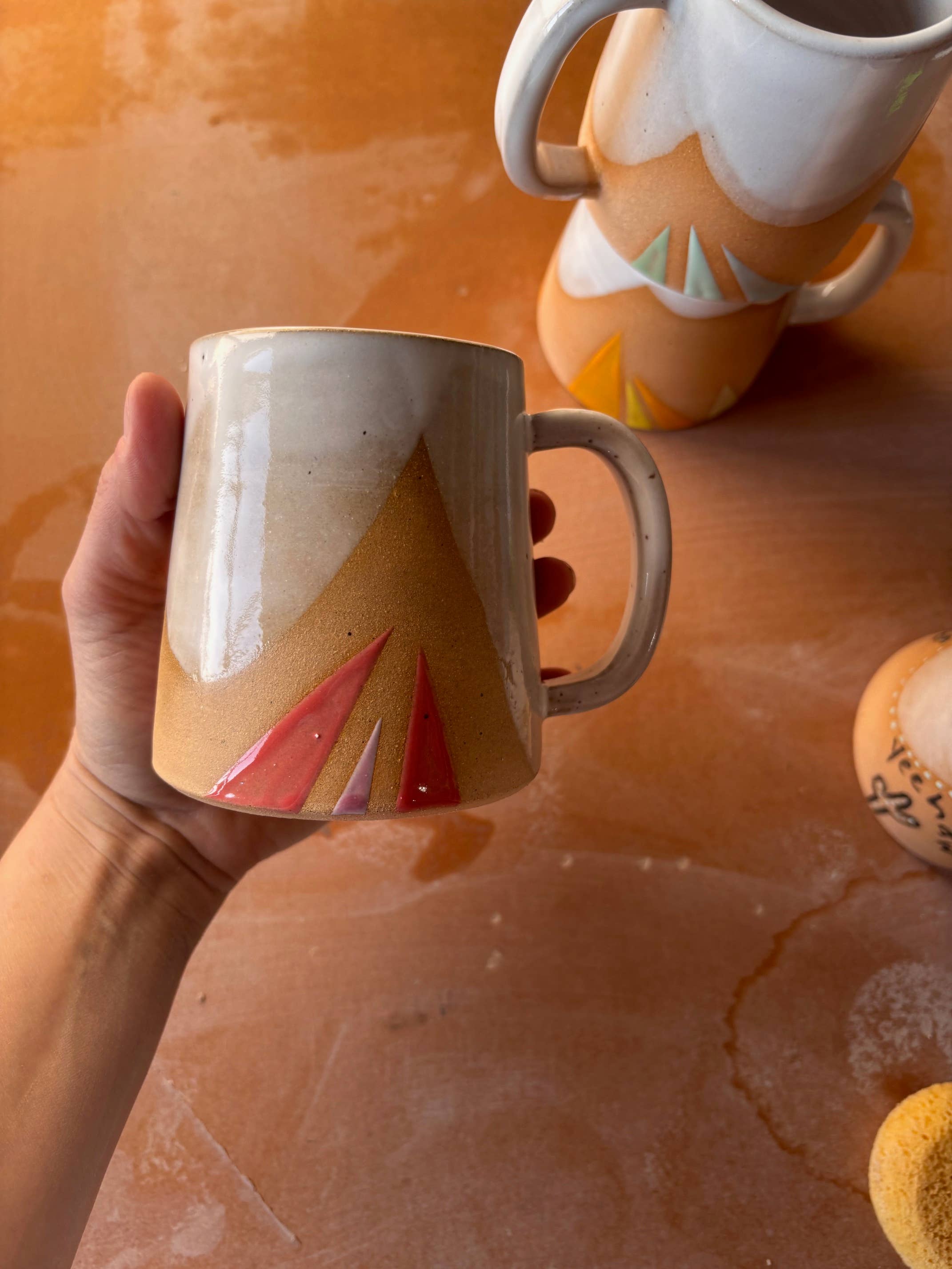 Triangles Geometric Mug