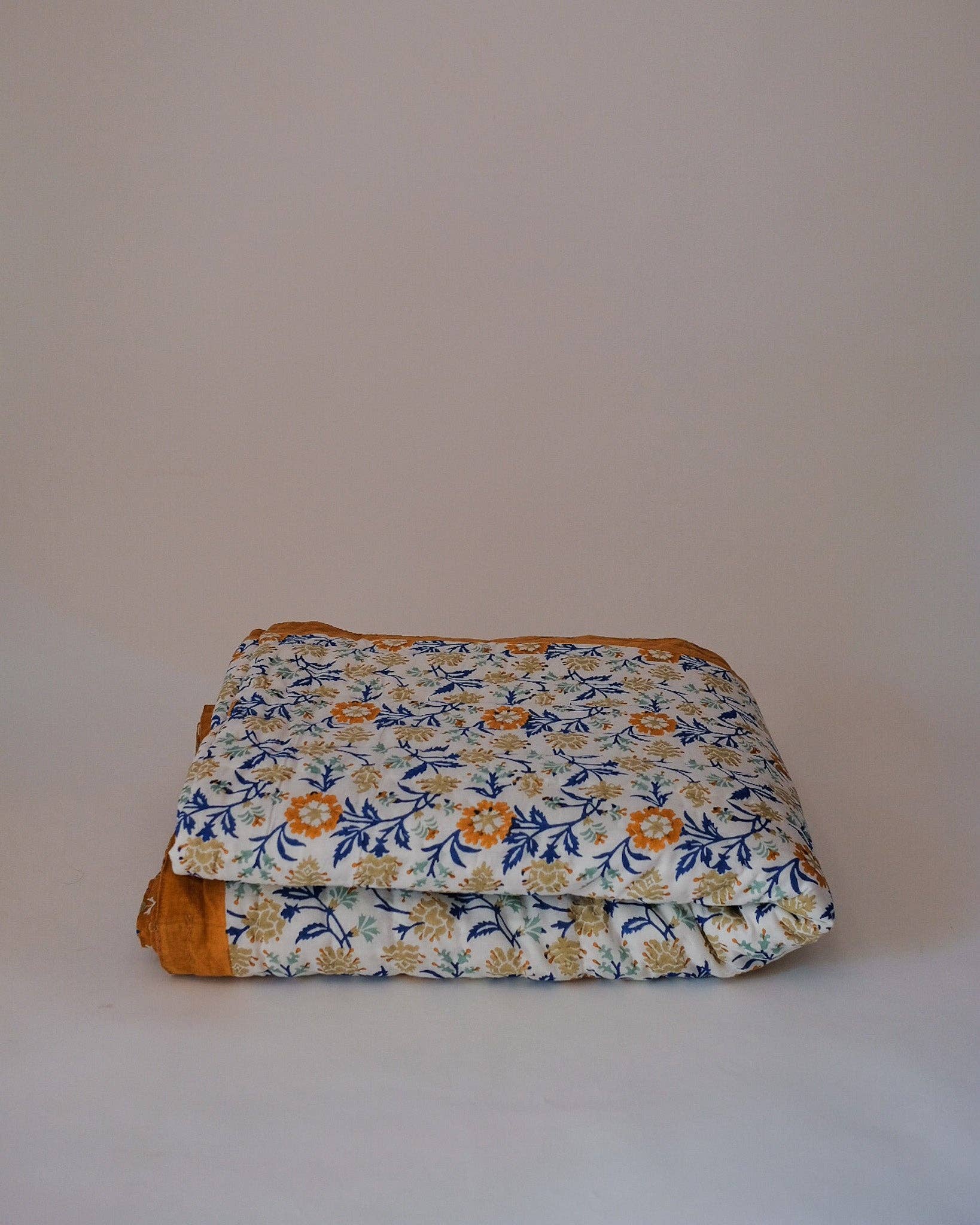 Hand Block-Printed King Reversible Quilt