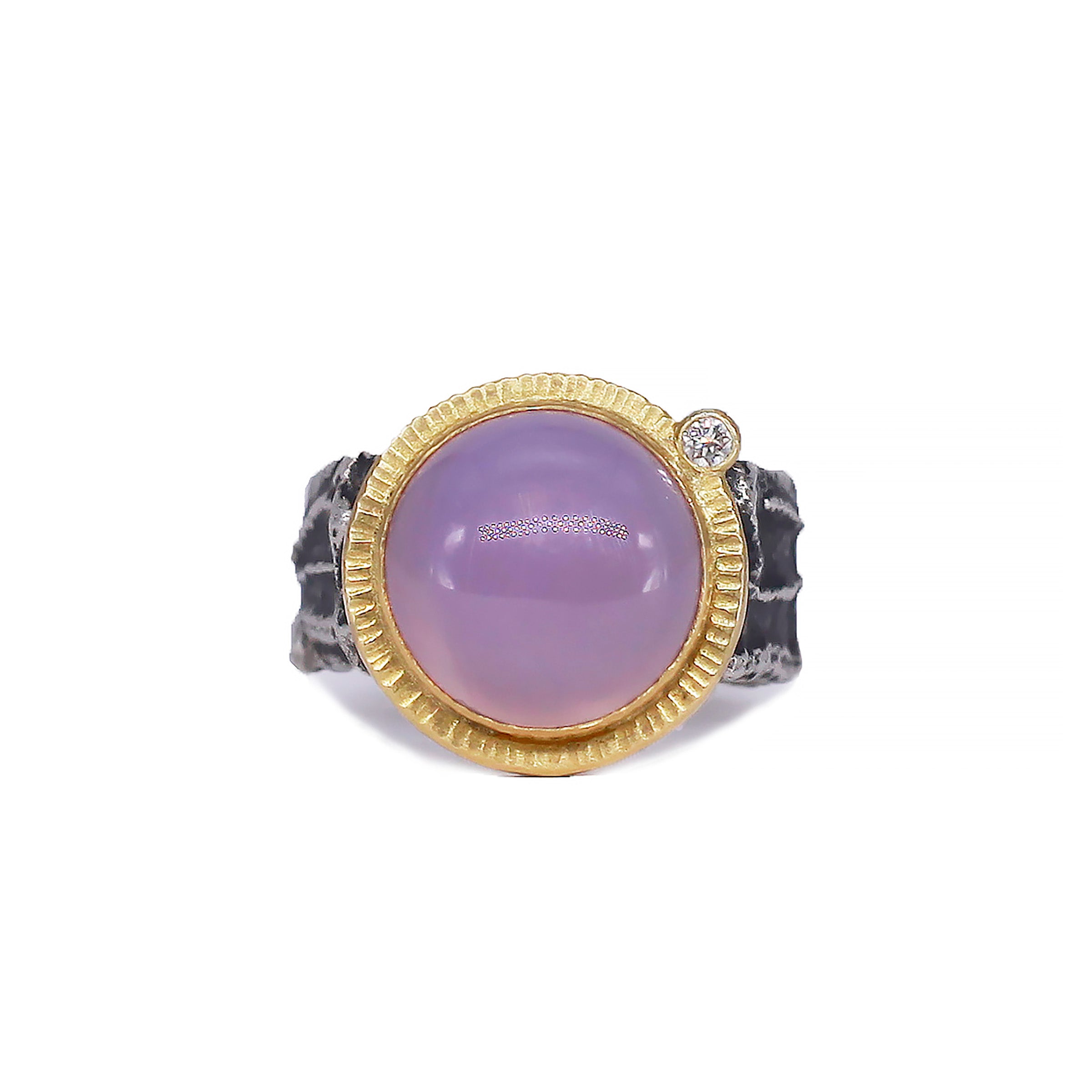 Holly Blue Agate Ring by Jenny Foulkes