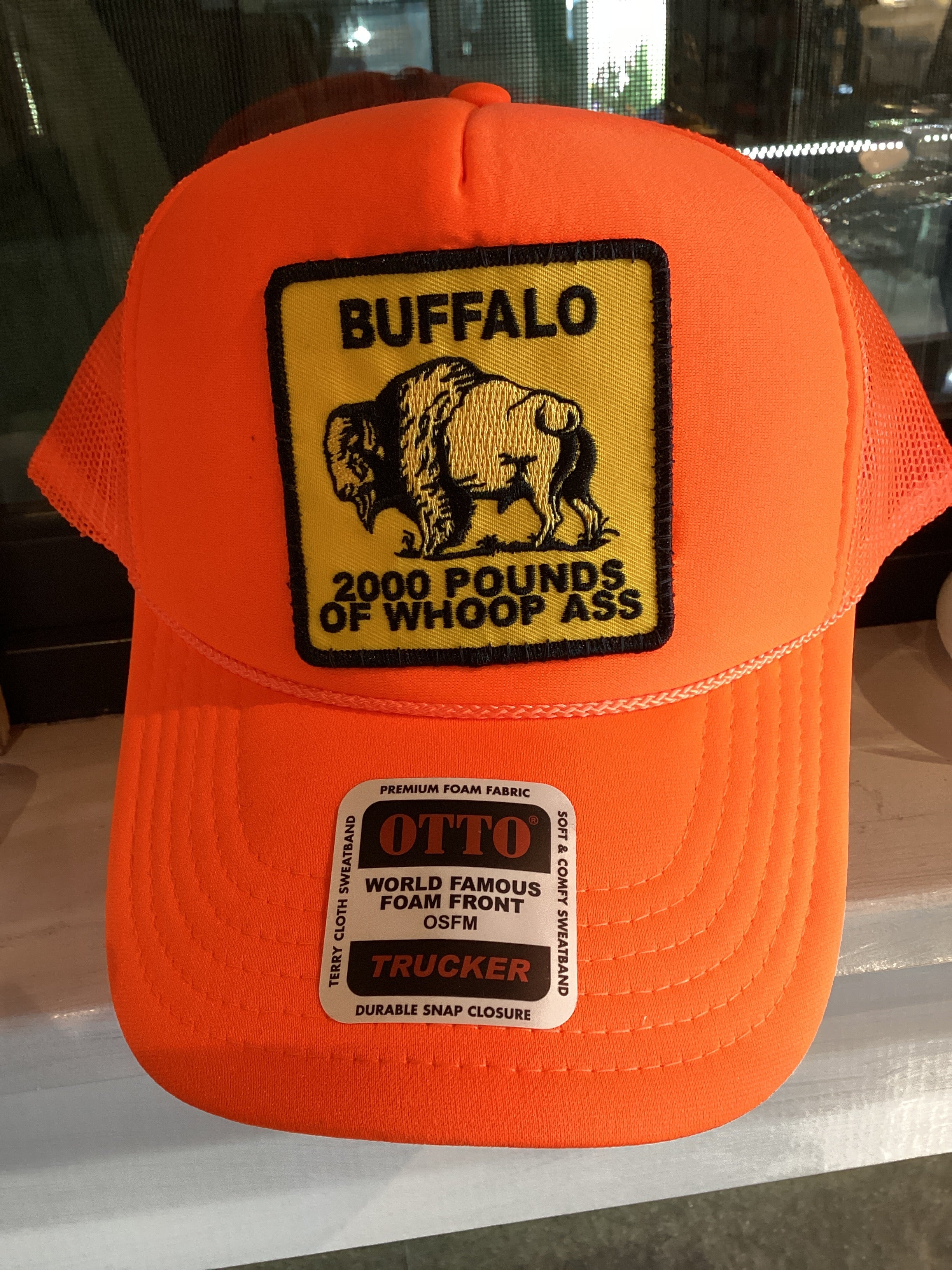 Custom Trucker Hat by Low Rider "2000lbs whoop ass"