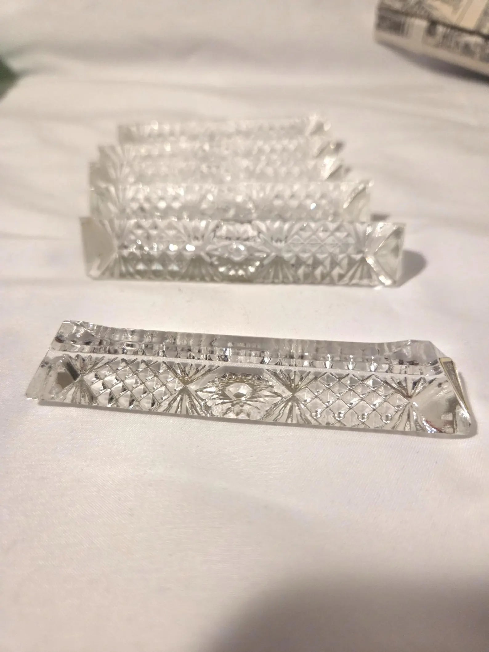 French Crystal Knife Rests: Set of 2