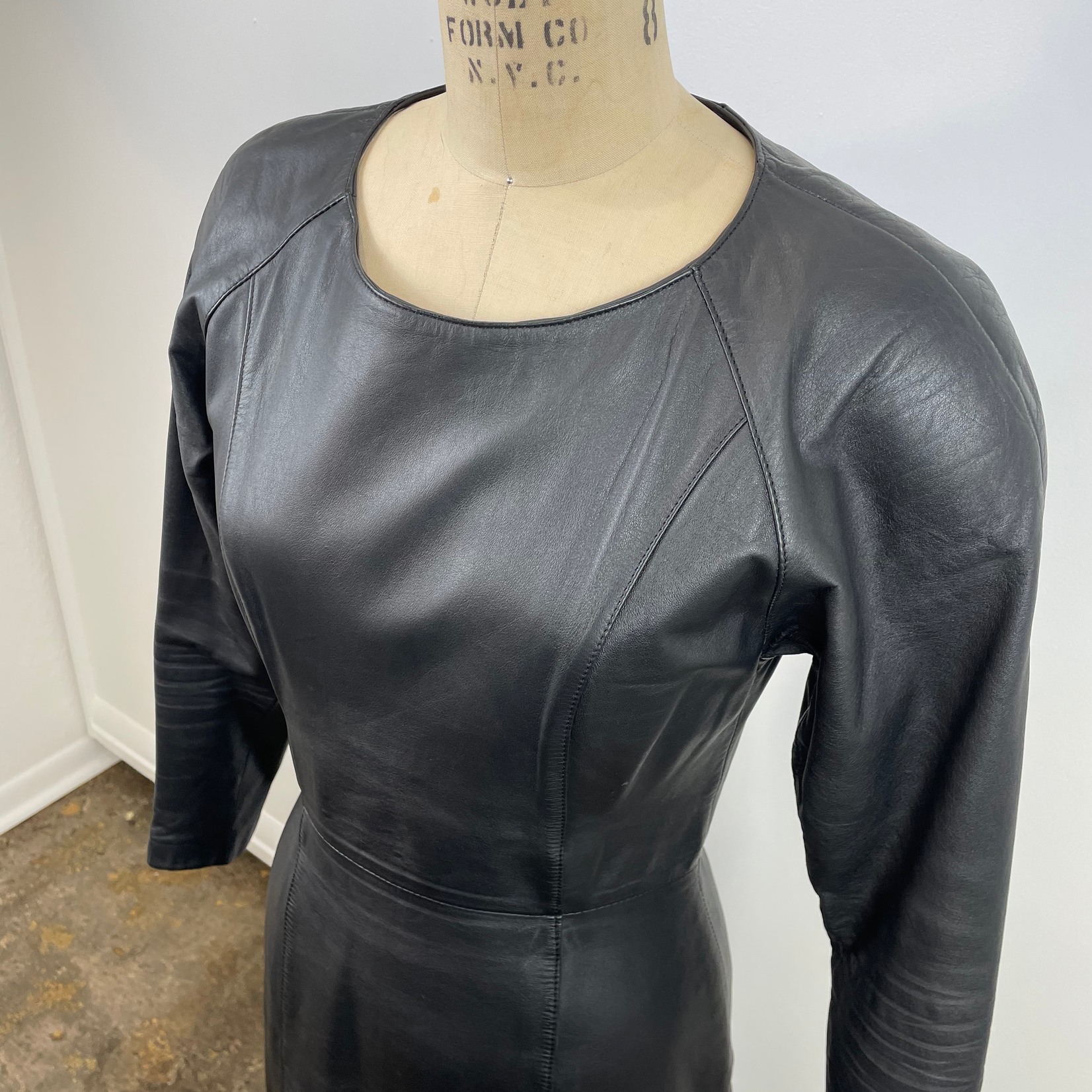 Midi Leather Dress
