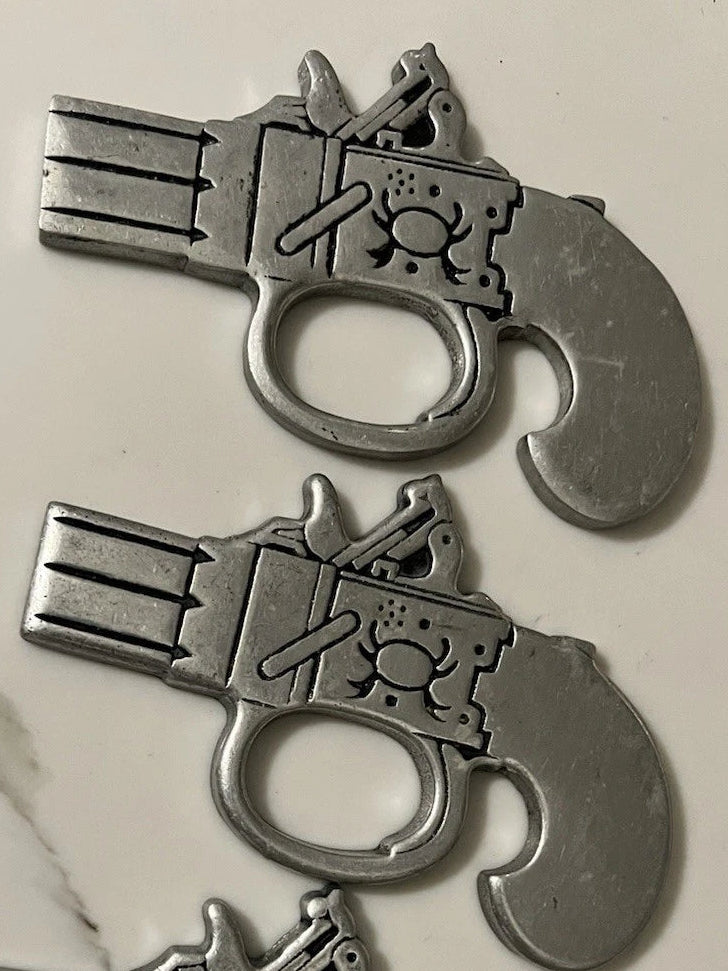 Derringer Pistol Napkin Rings by Wilton Armetale 1973-Set/2
