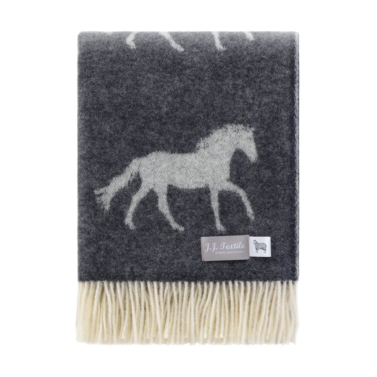 Horse Wool Throw 51"x75"