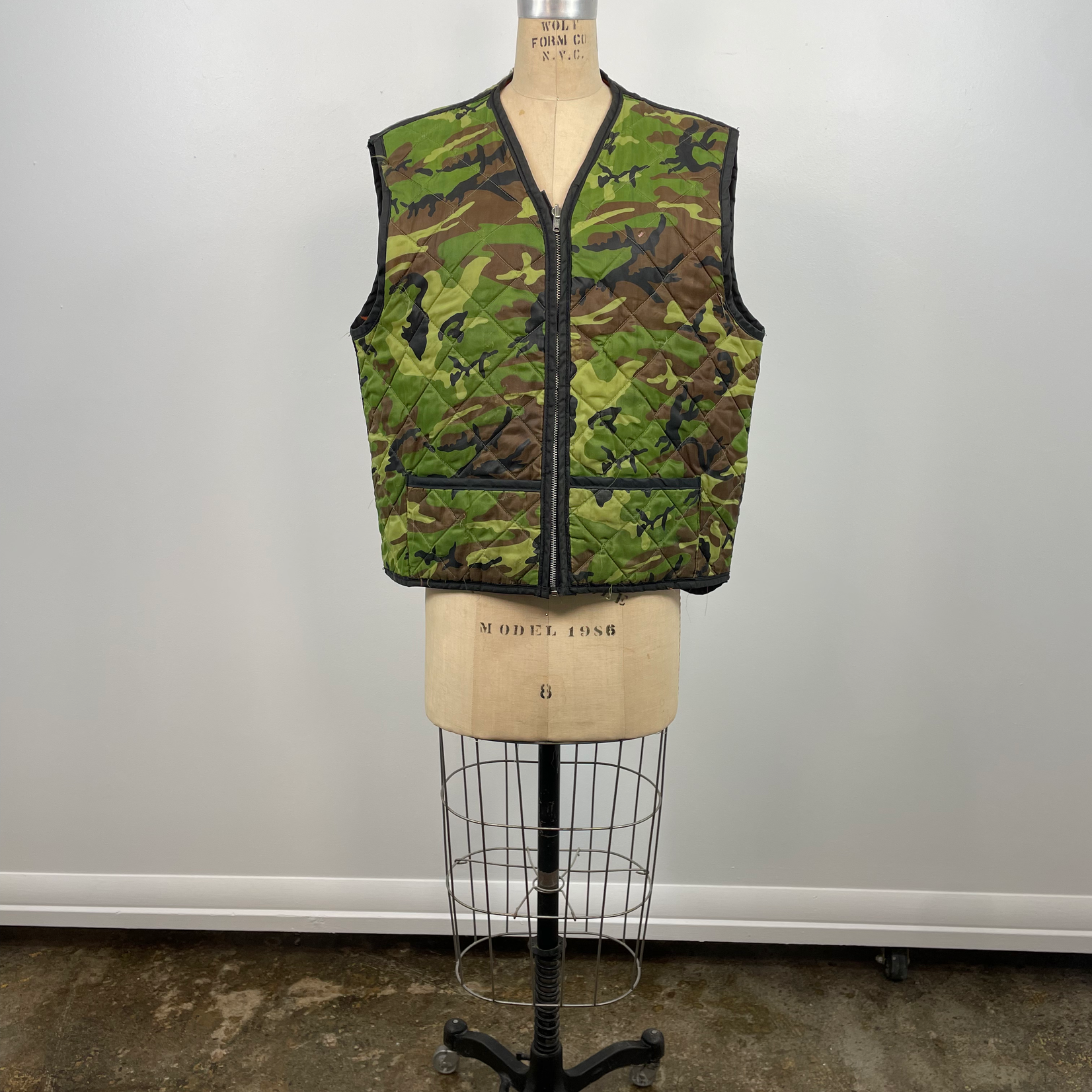 Vintage Camo Quilt Vest