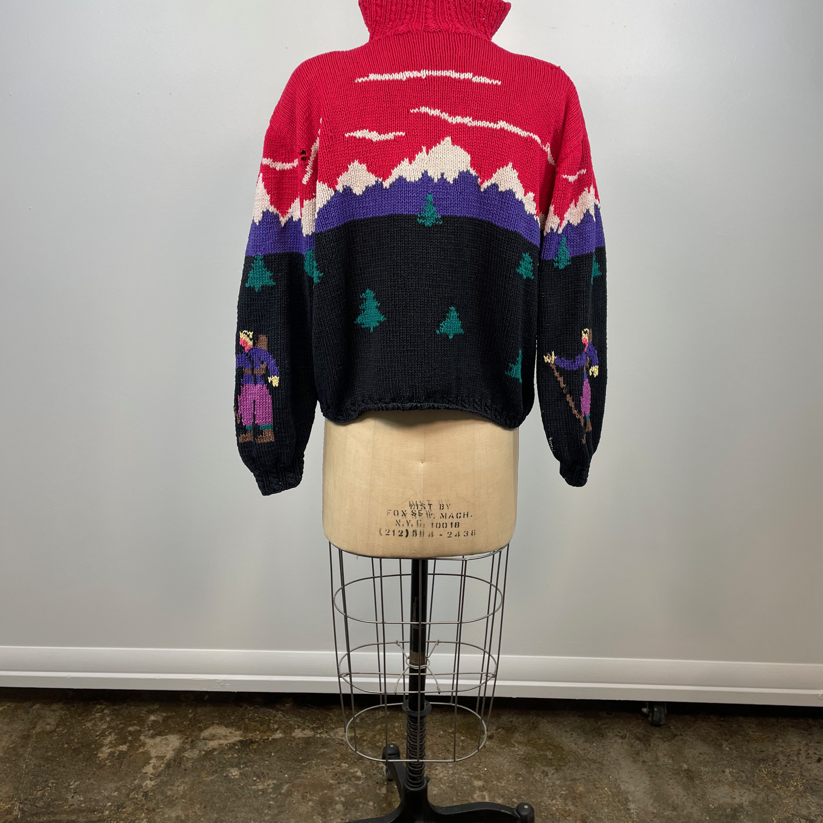 Vintage Hand Knit Alpine Sweater