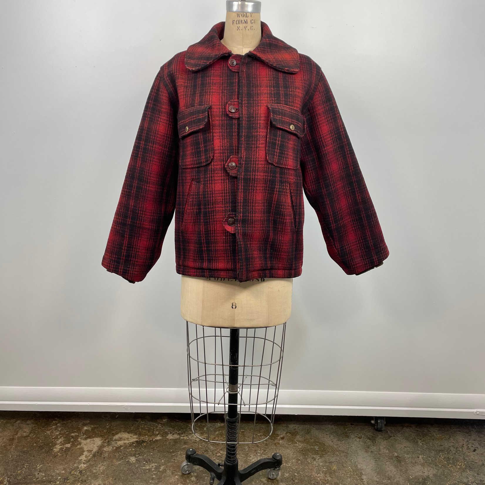 Woolrich red plaid jacket sales